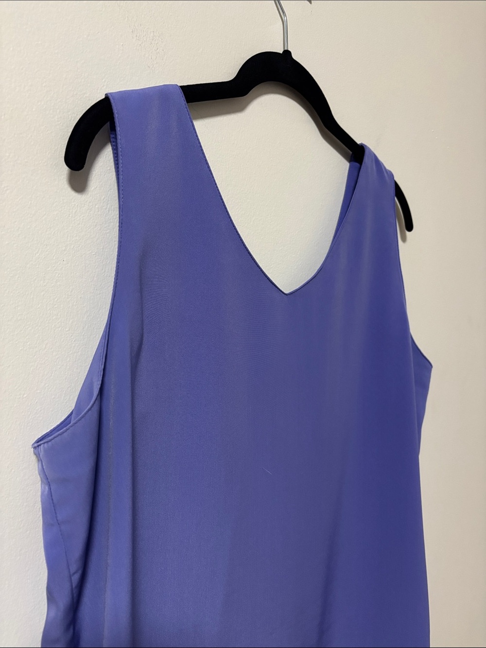 KORET (L) Vintage Sleeveless V-Neck Blouse Lilac Purple Sheen Tank Top - Picture 3 of 12